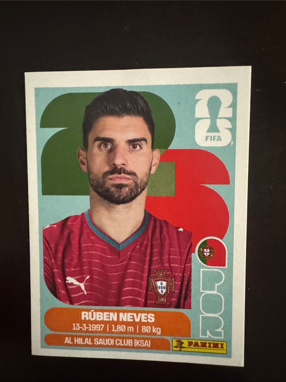 PANINI | Portugal - Rúben Neves (POR 11)